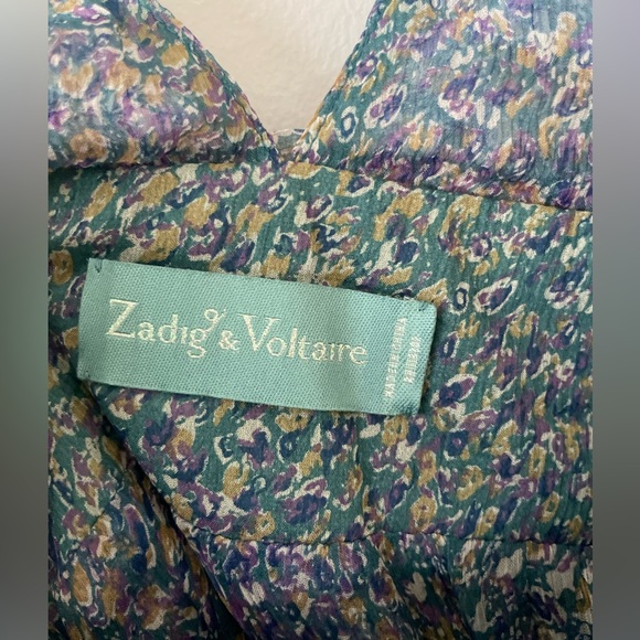 Zadig & Voltaire Rena Dress 100% Silk XS NWOT - Picture 3 of 10